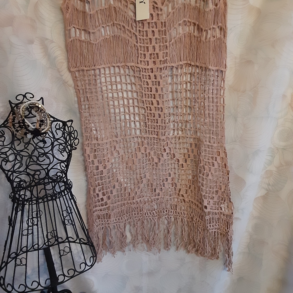 Sheer Lace Crochet Tunic - Picture 11 of 11